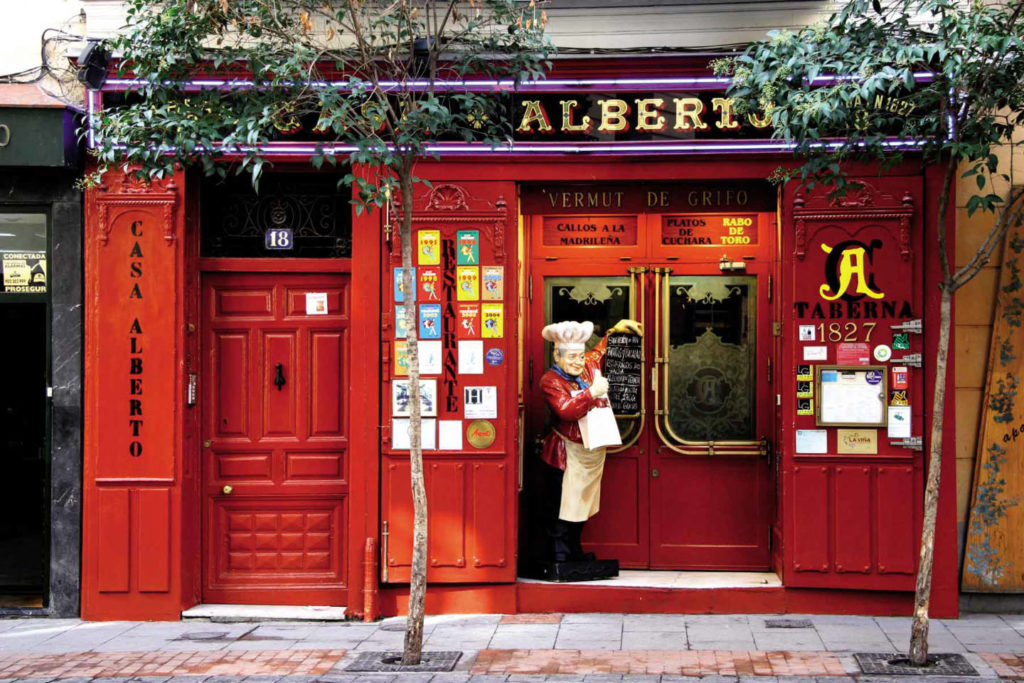 Madrid, Vieux Quartier de Las Letras, Taverne La Casa Alberto