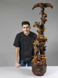 Baptiste LEQUIN, 1er "Pièces artistiques en chocolat avec bonbons de chocolat"